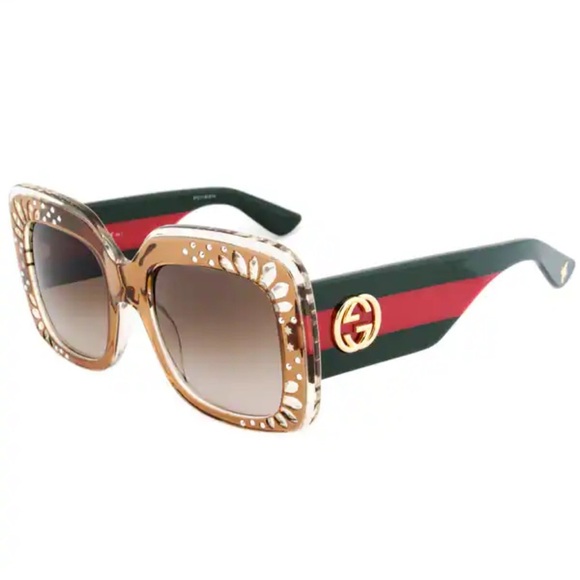 Gucci Oversized Square Frame Sunglasses EUC - Picture 2 of 7